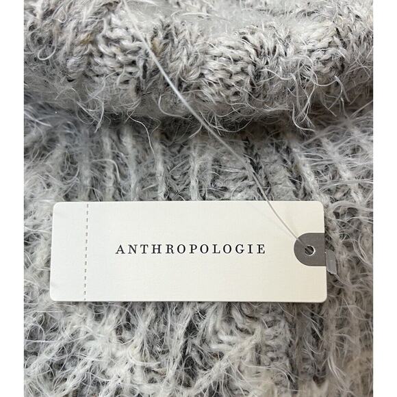 Anthropologie Cream Fuzzy Knit Dress - Picture 7 of 8